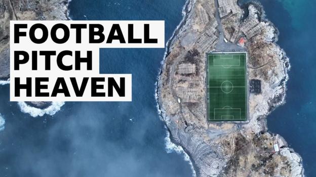 Henningsvaer football pitch
